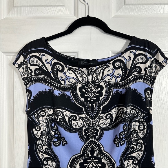 INC International Concepts bold patterned dress, size S, summer, office, party - Picture 5 of 6
